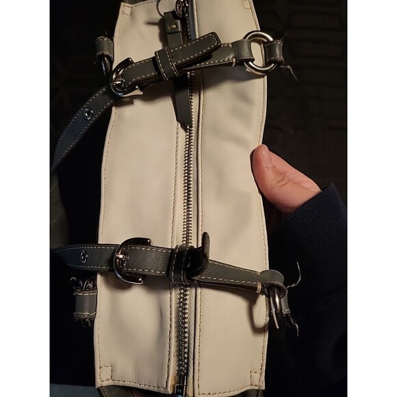 Coach Womens Handbag Satchel Shoulder Purse Grey Leather A1072-F13759  H2 - Picture 9 of 16